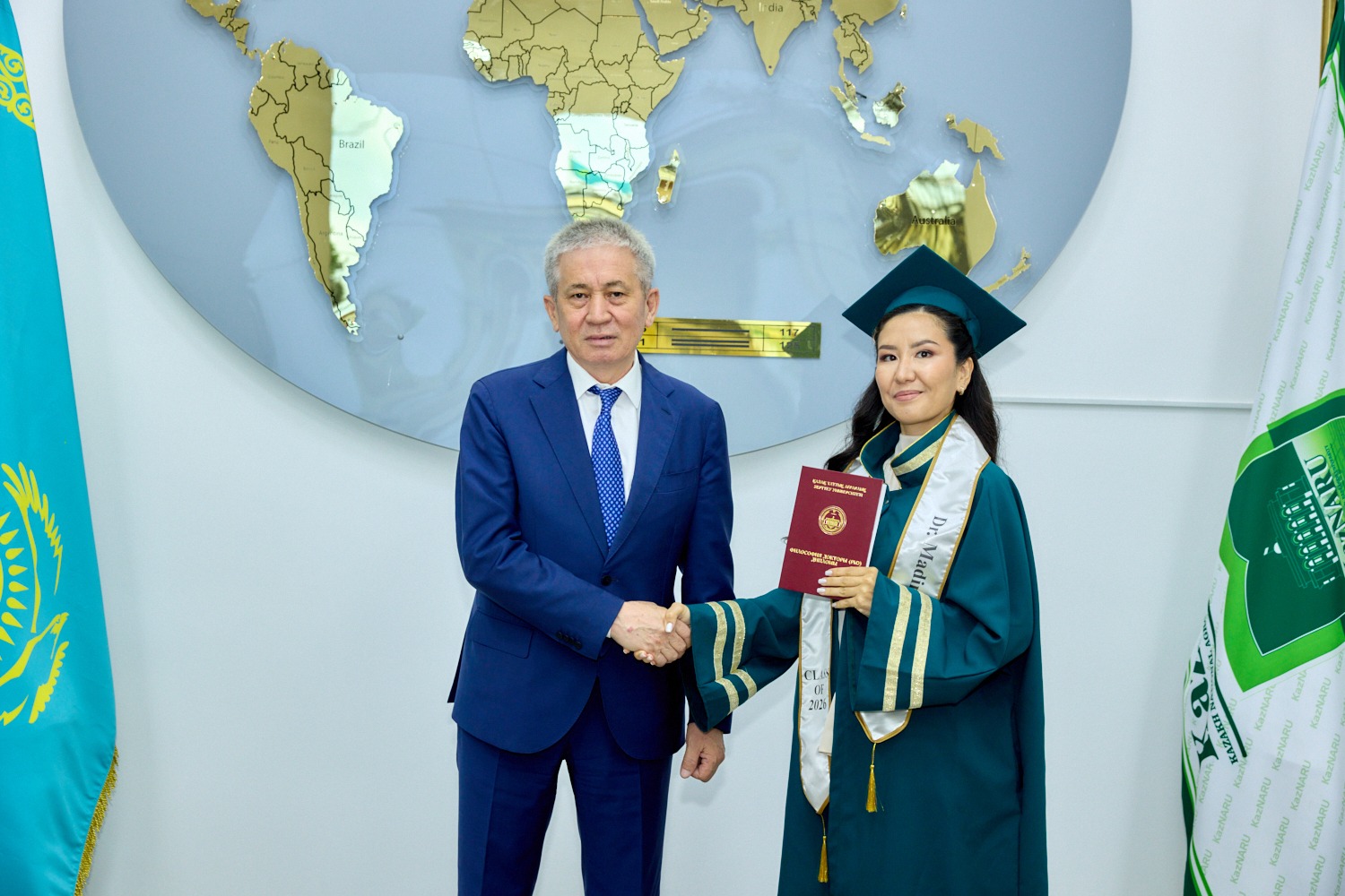 KazNARU ЖАС ҒАЛЫМДАРЫНА PhD ДИПЛОМДАРЫ ТАБЫСТАЛДЫ